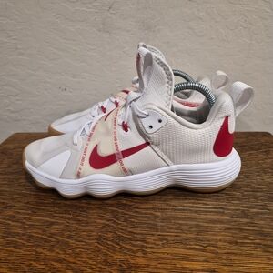 Nike Kids White and Red Sneakers